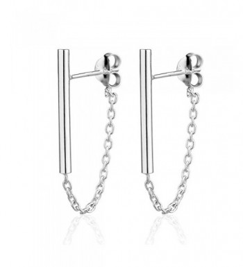 Sterling Silver Vertical Backing Earrings