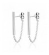 Sterling Silver Vertical Backing Earrings