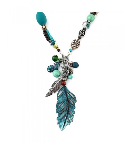 Western Peak Feather Necklace Earrings