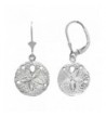 Sterling Silver Dollar Leverback Earrings