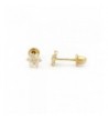 Yellow Gold Little Flower Earrings