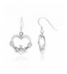 Sterling Silver Claddagh Friendship Earrings