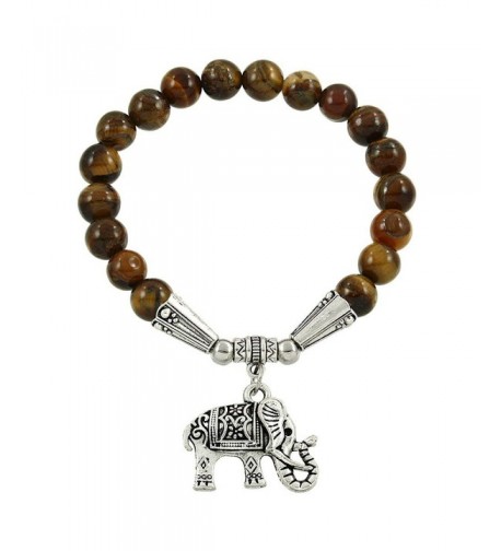 Falari Elephant Bracelet Tiger Eye B2448 TE