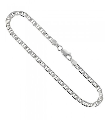 Sterling Silver Anklet Anchor Mariner