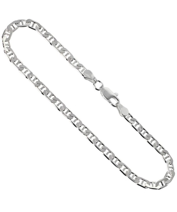 Sterling Silver Anklet Anchor Mariner