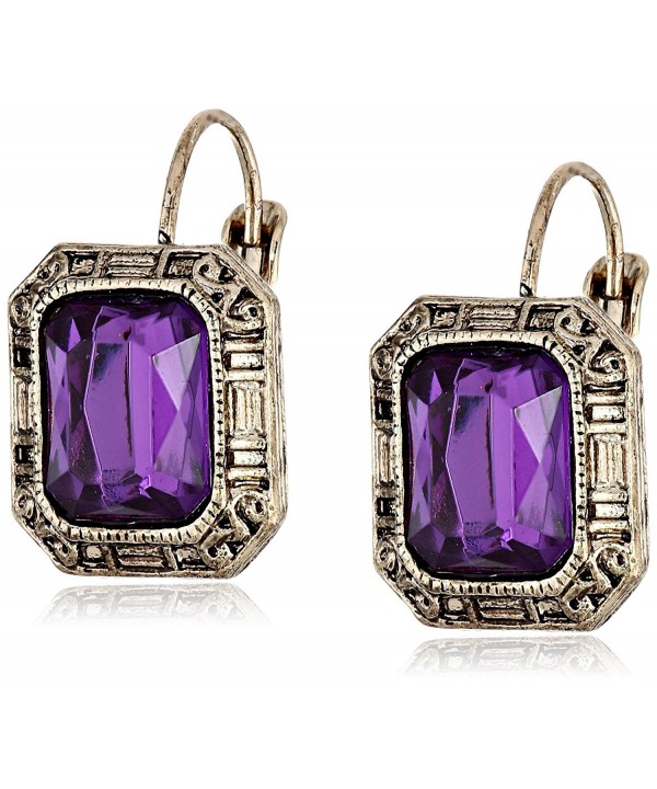 1928 Jewelry Siberian Gold Tone Amethyst