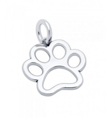 Sterling Silver Paw Print Charm