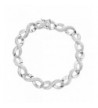 Infinity Bracelet Diamond Sterling Silver Plated