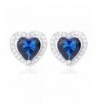 VWU Zirconia Teardrop Pierced Earrings