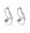 Jewistic Rhodium Plated Earrings Swarovski Elements