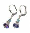 Violet Crystal Vintage Inspired Earrings