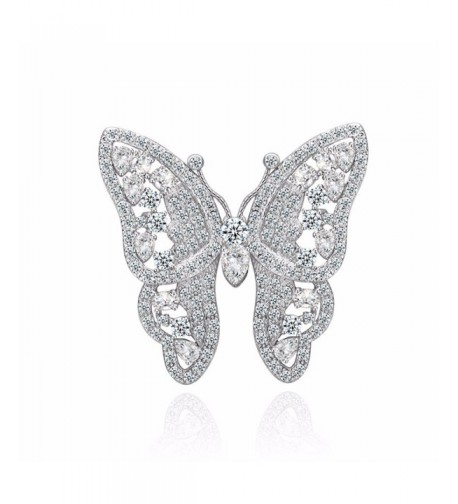 GULICX Shinning Butterfly Brooch Zirconia