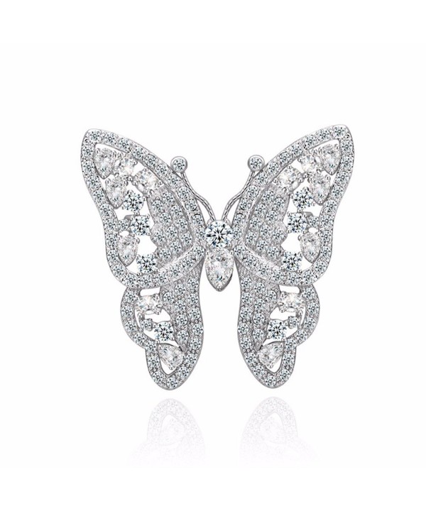 GULICX Shinning Butterfly Brooch Zirconia