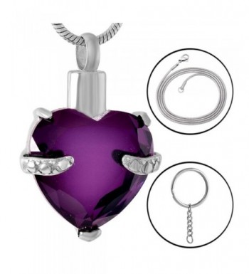Cremation Jewellery Pendant Keepsake Purple