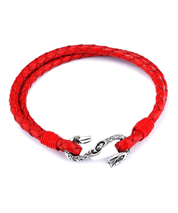 Kamellusone Fashion Stainless Leather Bracelet