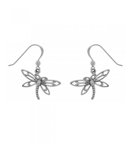 Jewelry Trends Sterling Dragonfly Earrings