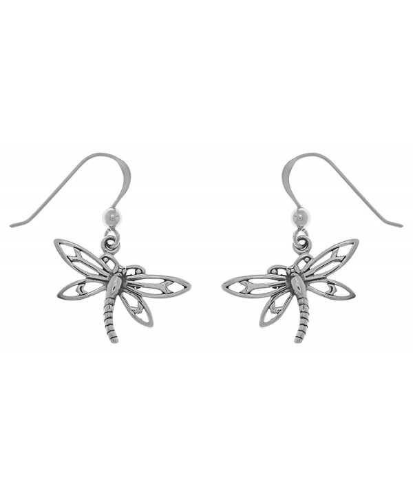 Jewelry Trends Sterling Dragonfly Earrings