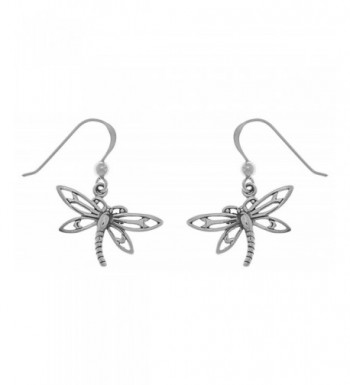 Jewelry Trends Sterling Dragonfly Earrings