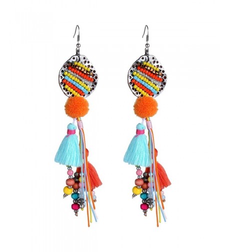 eManco Bohemian Multicolor Earrings Handmade