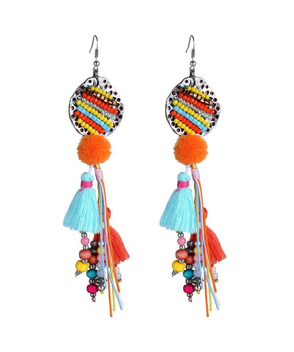 eManco Bohemian Multicolor Earrings Handmade