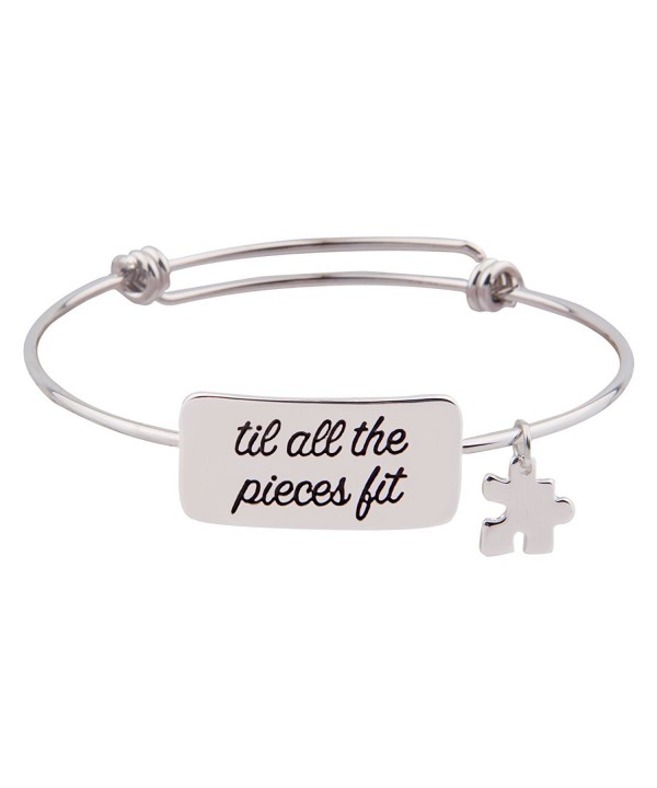 Inspirational Puzzle Wishing Autism Bracelet