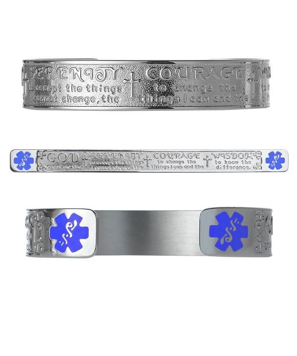 Divoti Engraved Serenity Medical Bracelet