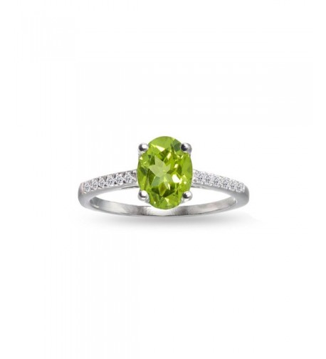 Sterling Silver Peridot White Topaz