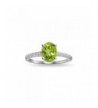 Sterling Silver Peridot White Topaz