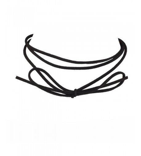 Lux Accessories Plain Choker Necklace