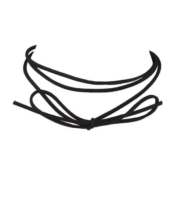 Lux Accessories Plain Choker Necklace