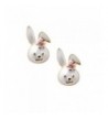 Spinningdaisy Plated Little Smiling Earrings