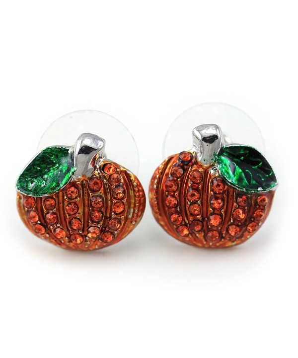 Halloween Thanksgiving Pumpkins Pierced Earrings