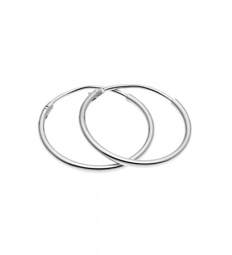 Sterling Silver Endless Hoop Earrings