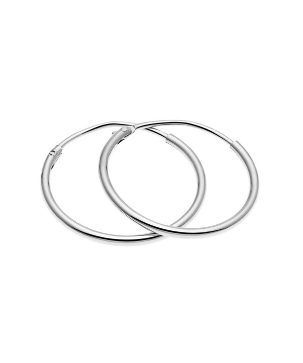 Sterling Silver Endless Hoop Earrings