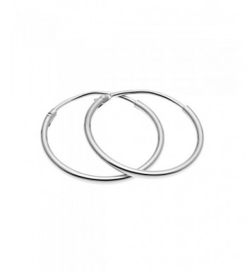 Sterling Silver Endless Hoop Earrings