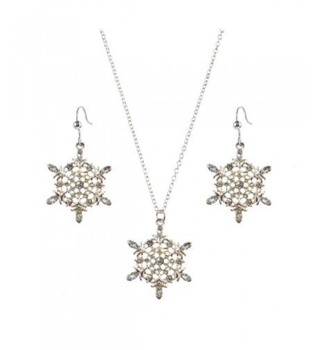 Holiday Lane Silver Tone Snowflake Necklace