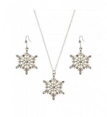 Holiday Lane Silver Tone Snowflake Necklace