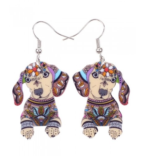 Acrylic Dachshund Earrings Design Lovely