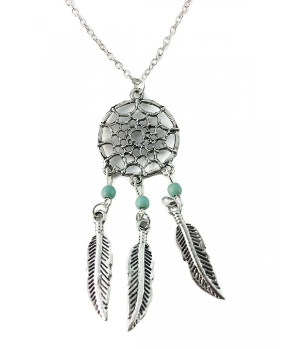 Dastan Dangling Feather Necklace Bohemia