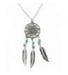 Dastan Dangling Feather Necklace Bohemia