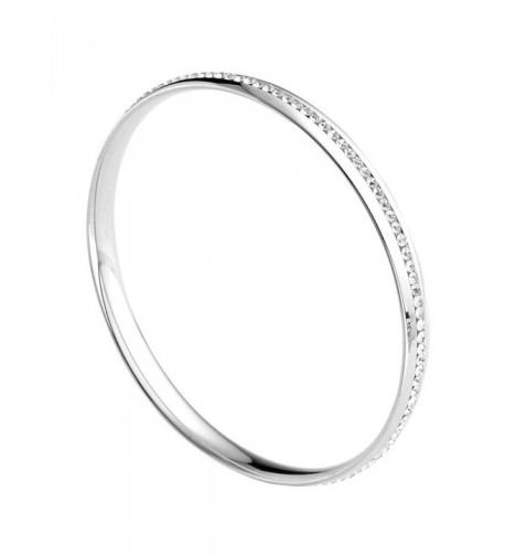 Stainless Silvery Eternity Bracelet Diameter