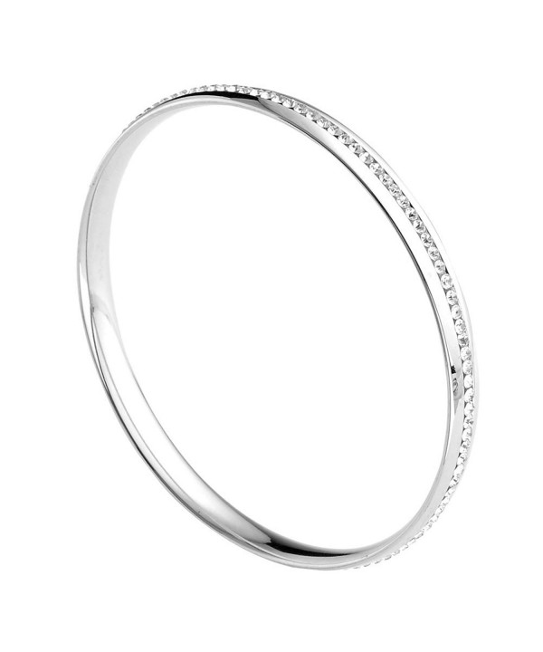 Stainless Silvery Eternity Bracelet Diameter