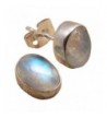 WOMENS EARRINGS Natural RAINBOW MOONSTONE