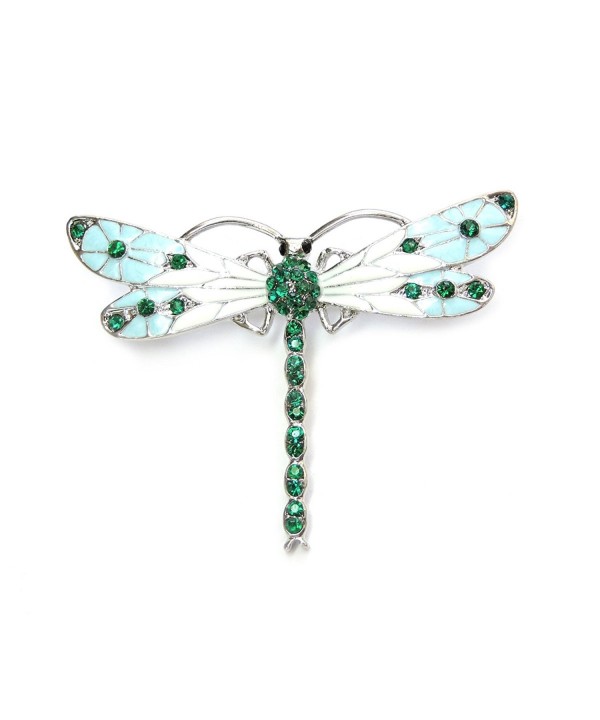 Faship Gorgeous Emerald Crystal Dragonfly