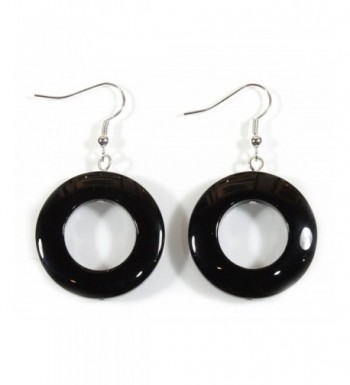 Onyx Black Earrings Dangle Inches