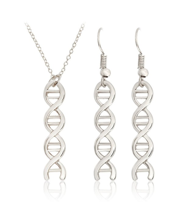 Kebaner Chemistry Molecule Necklace Earrings