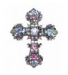 Alilang Antique Silvery Rhinestones Colorful