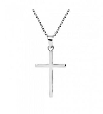 Simple Christian Sterling Pendant Necklace