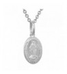 Sterling Silver Miraculous Necklace Virgin