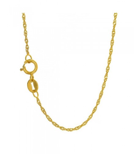 JewelStop Yellow Singapore Necklace Spring